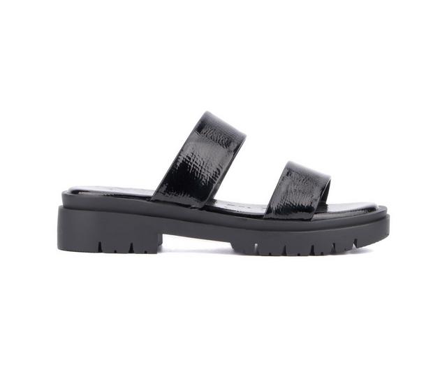 Women's Olivia Miller Tempting Platform Sandals in Black color