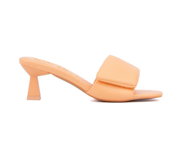 Women's Olivia Miller Allure Dress Sandals in Orange Sobert color