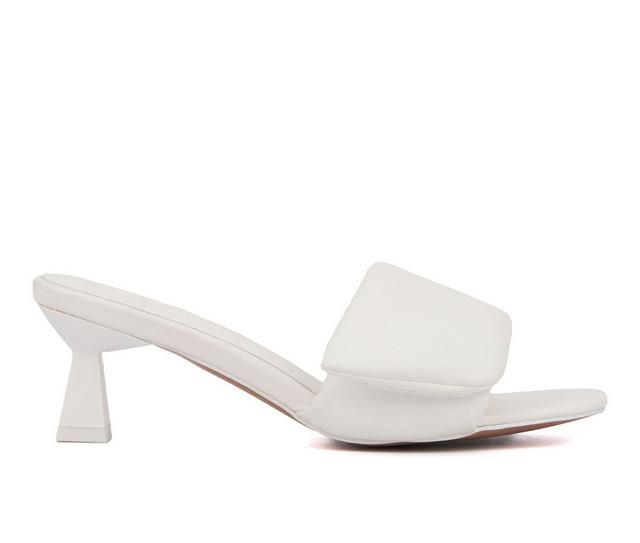 Women's Olivia Miller Allure Dress Sandals in White color