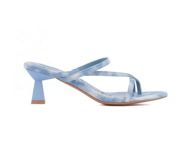 Women's Olivia Miller Angelic Dress Sandals in Blue color