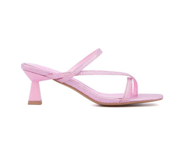 Women's Olivia Miller Angelic Dress Sandals in Pink color