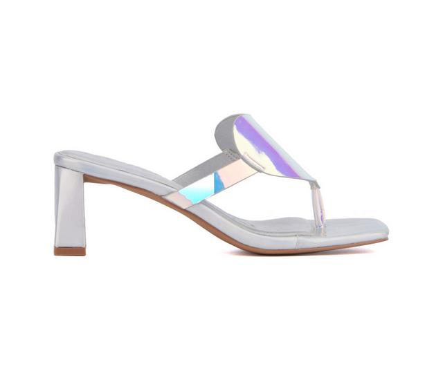Women's Olivia Miller Lover Gurl Dress Sandals in Iridescent color