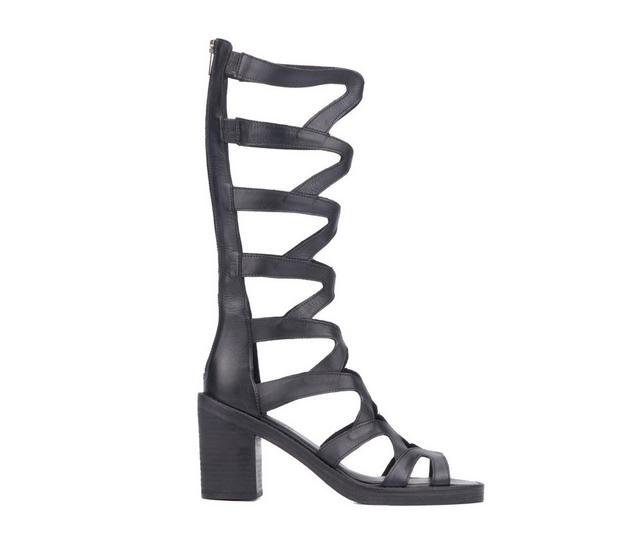 Women's Vintage Foundry Co Loni Gladiator Dress Sandals in Black color