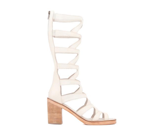 Women's Vintage Foundry Co Loni Gladiator Dress Sandals in Ivory color