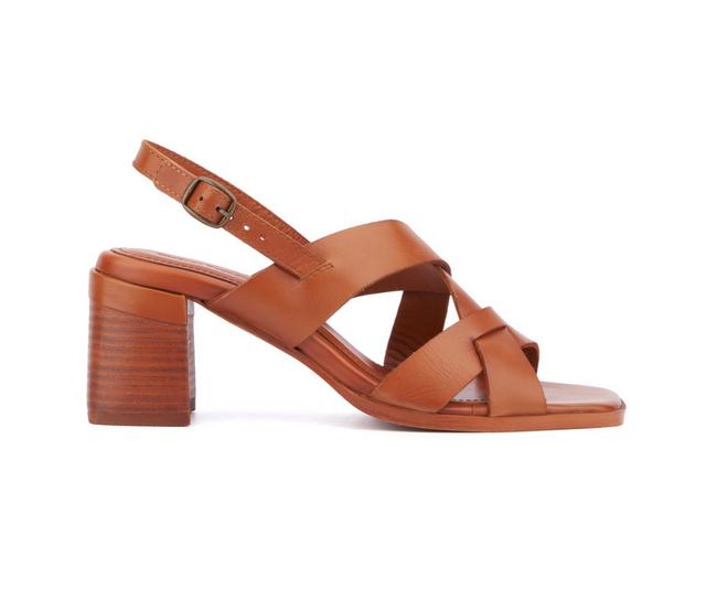 Women's Vintage Foundry Co Odelle Dress Sandals in Tan color