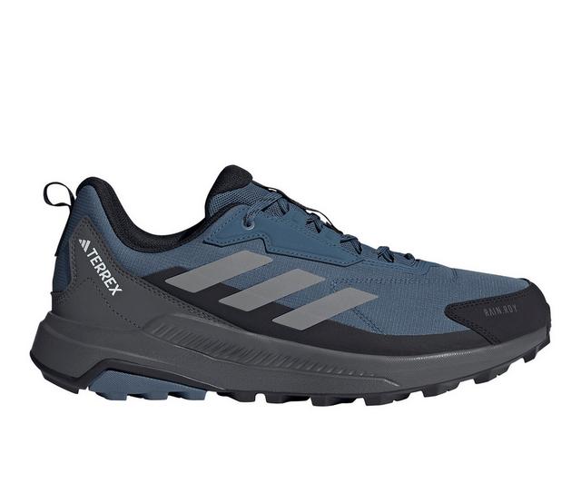 Men's Adidas Terrex Anylander Trail Running Shoes in Blue/Grey color