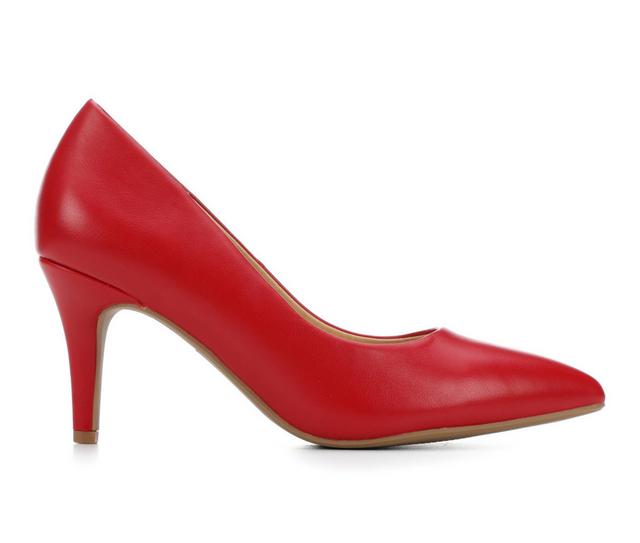 Women's Solanz Coen Pumps in Red Carp Pu color