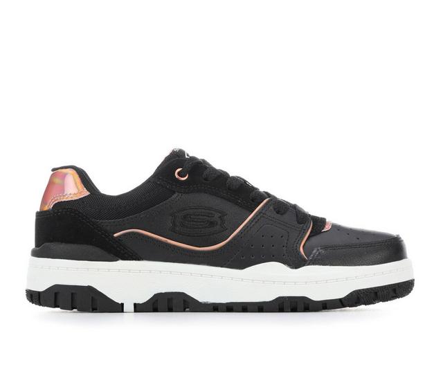 Girls' Skechers Street Little Kid Street SKX-228 Cool Class Sneakers in Black/Rose Gold color