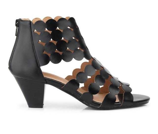 Women's Henry Ferrara Charm-01 Dress Sandals in Black color