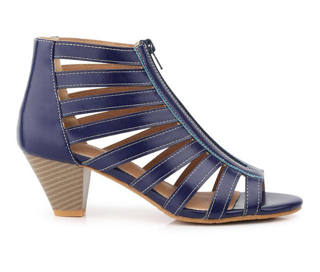 Women's Henry Ferrara Charm-02 Dress Sandals in Navy color