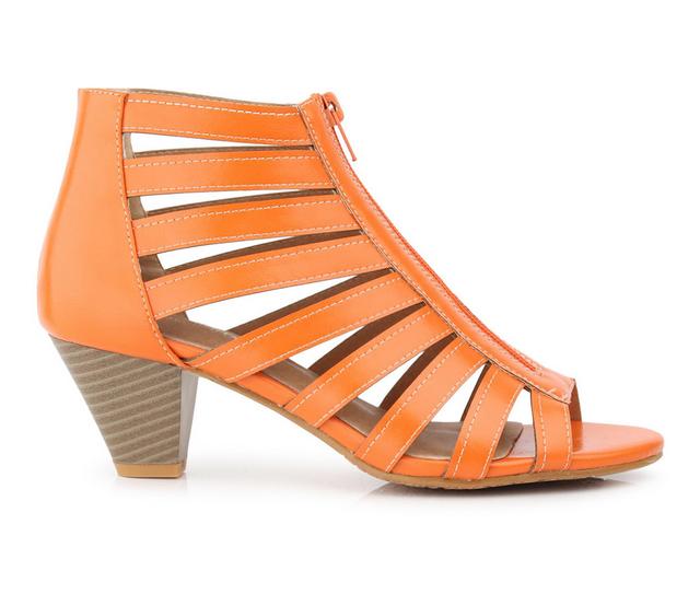 Women's Henry Ferrara Charm-02 Dress Sandals in Orange color
