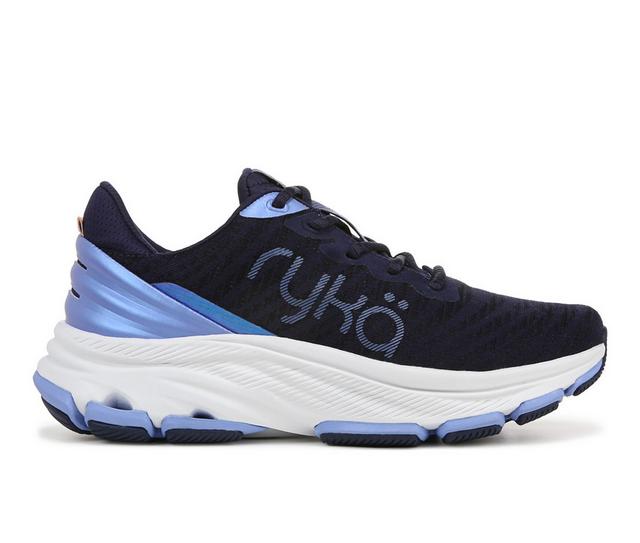 Women's Ryka Devotion X Max Walking Shoes in Academy Blue color