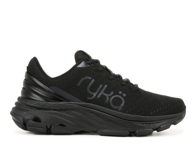 Women's Ryka Devotion X Max Walking Shoes in Black color