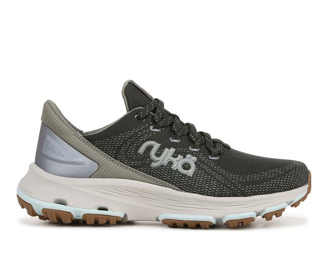 Women's Ryka Devotion X Tr Trail Walking Sneaker Trail Running Shoes in Alpine Green color