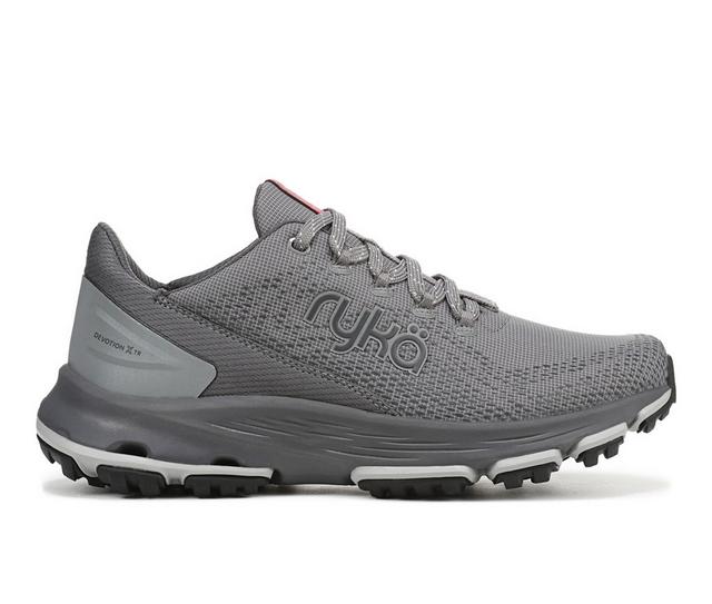 Women's Ryka Devotion X Tr Trail Walking Sneaker Trail Running Shoes in Sky Grey color