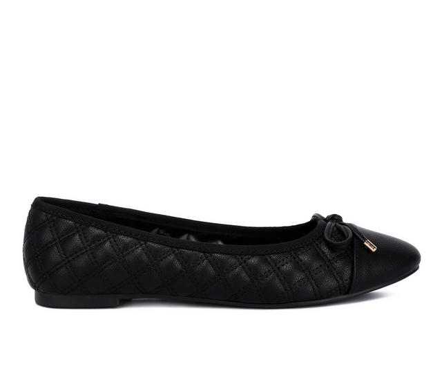 Women's London Rag Naoki Flats in Black color