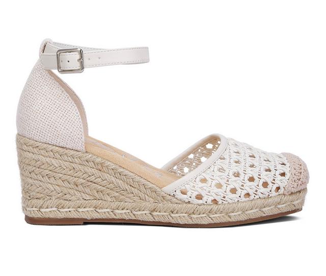 Women's London Rag Mason Espadrille Wedges in White color