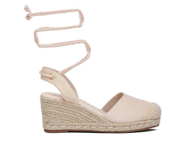 Women's London Rag Aiden Espadrille Wedges in Beige color