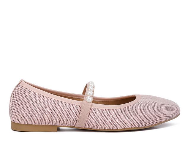 Women's London Rag Sassie Mary Jane Flats in Pink color