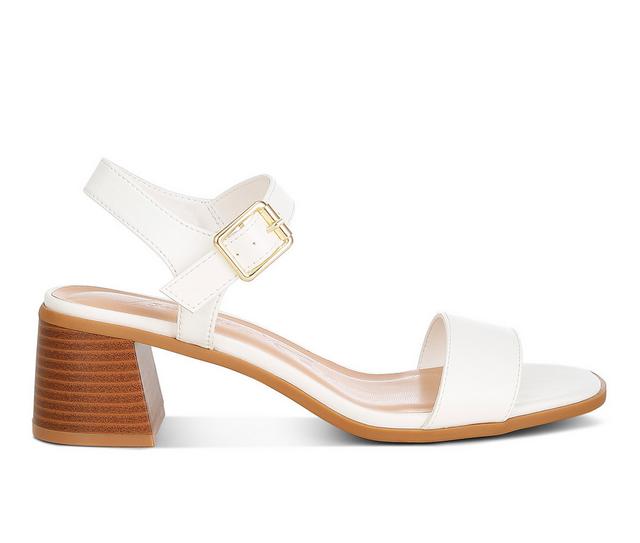 Women's London Rag Varya Dress Sandals in White color