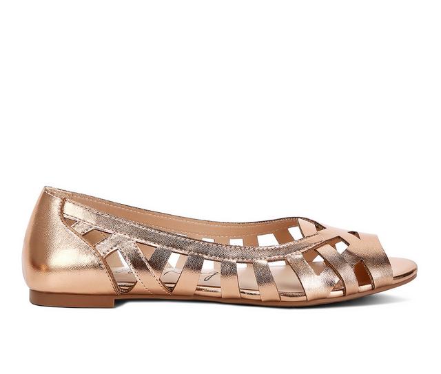 Women's London Rag Moira Flats in Rosegold color