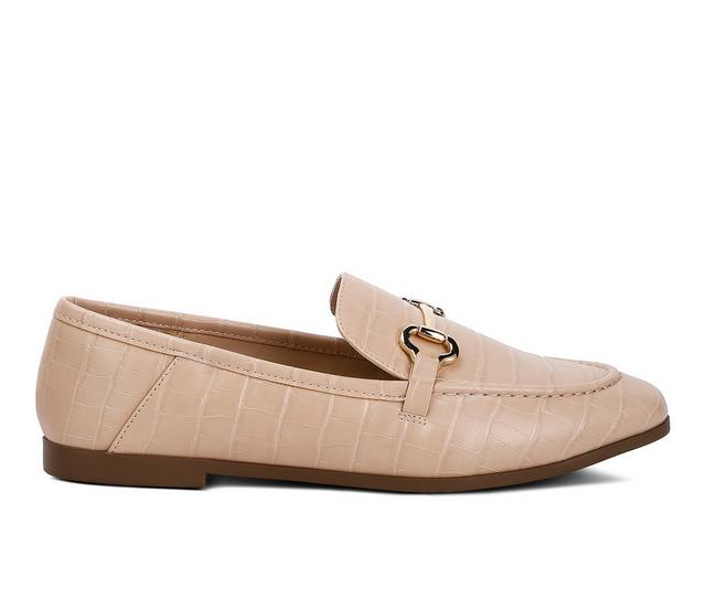 Women's London Rag Finola Horsebit Loafers in Camel color