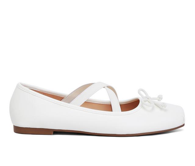 Women's London Rag Leina Flats in White color