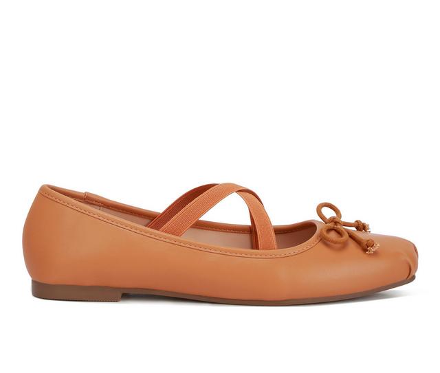 Women's London Rag Leina Flats in Tan color