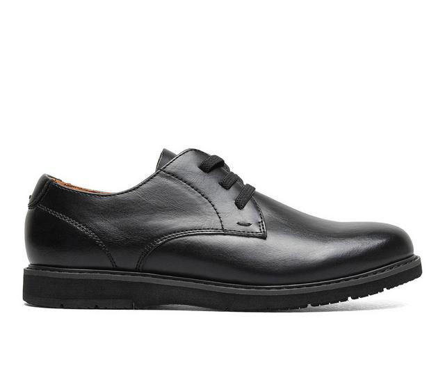 Boys' Florsheim Little& Big Kid Vibe Plain Toe Dress Oxfords in Black Smooth color