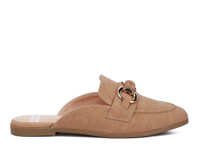 Women's Rag & Co Abner Horsebit Mules in Taupe color