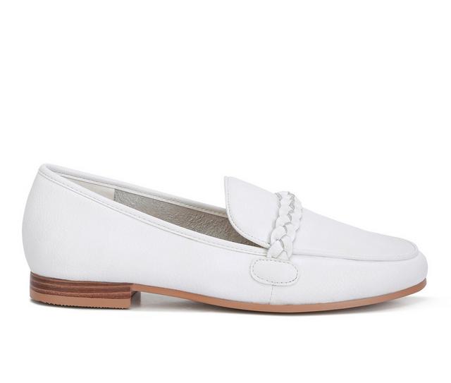 Women's Rag & Co Kita Recycled Leather Loafers in White color