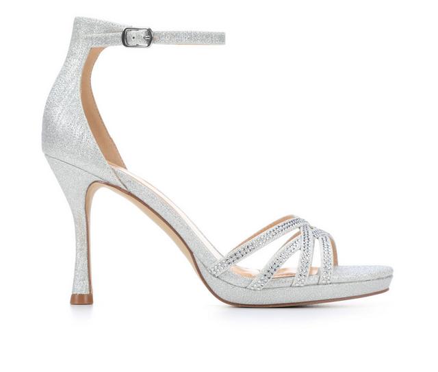 Women's American Glamour BadgleyM Joana Special Occasion Shoes in Silver color