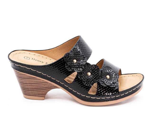 Women's Henry Ferrara Party-400 Dress Sandals in Black color