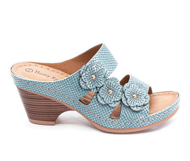 Women's Henry Ferrara Party-400 Dress Sandals in Blue color