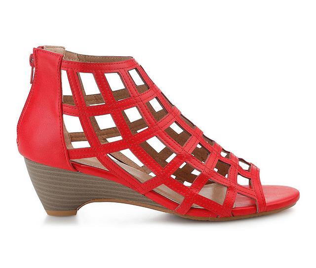 Women's Henry Ferrara Bologna Dress Sandals in Red color