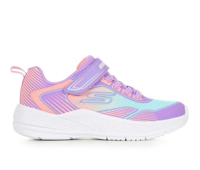 Girls' Skechers Little Kid & Big Kid Microspec Advance Running Shoes in Lavender/Multi color