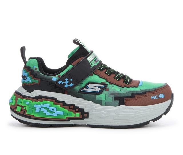Boys' Skechers Little Kid & Big Kid Megacraft 4 Running Shoes in Brown/Green color