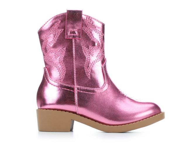 Girls' Soda Toddler Blazing Cowboy Boots in Pink color