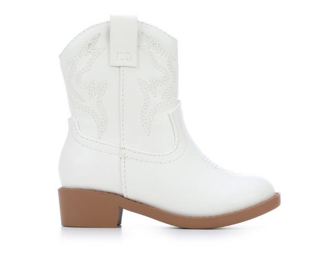 Girls' Soda Toddler Blazing Cowboy Boots in White color