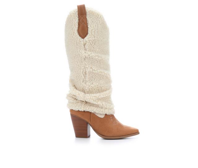 Women's Soda Rely Western Boots in Light Coffee color