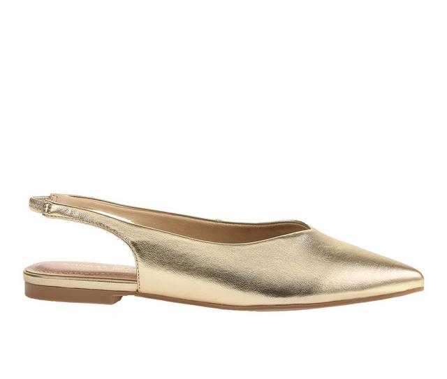 Women's Chinese Laundry Hadiya Flats in Gold color