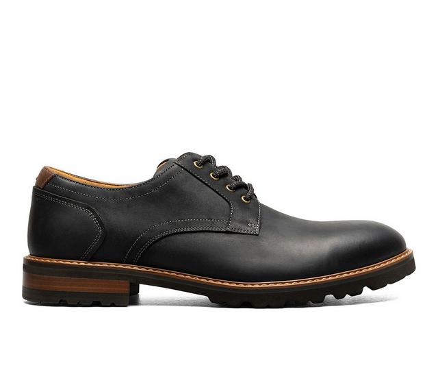 Men's Florsheim Renegade Plain Toe Oxfords in Black CH color