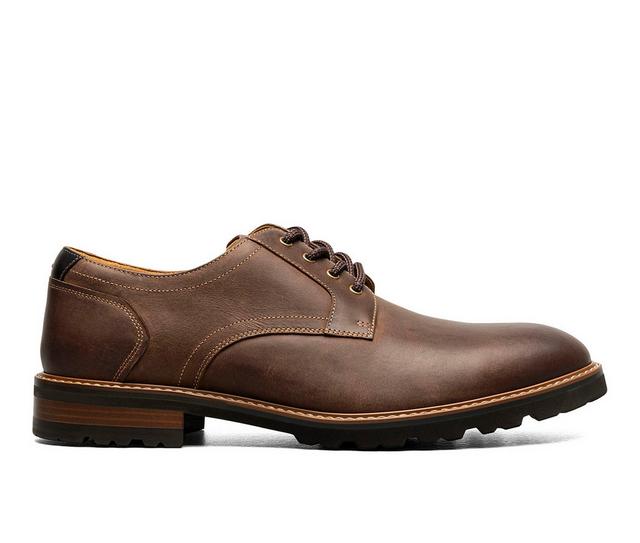 Men's Florsheim Renegade Plain Toe Oxfords in Brown CH color