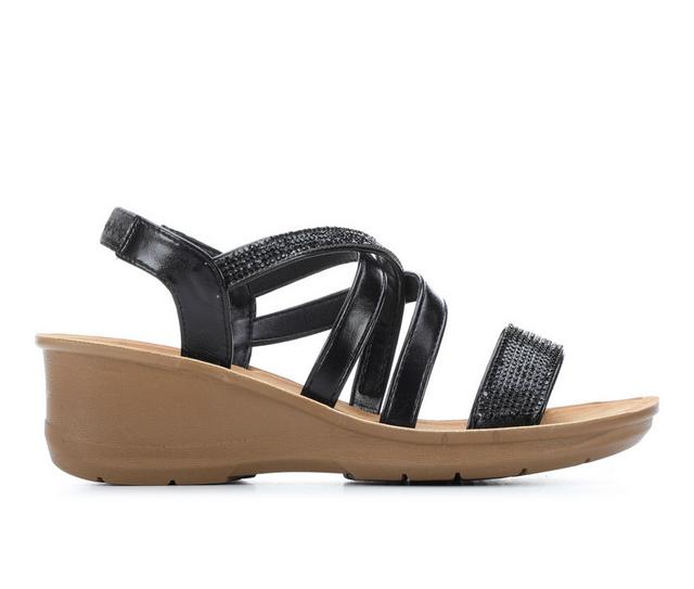 Women's Daisy Fuentes Dover Wedges in Black color