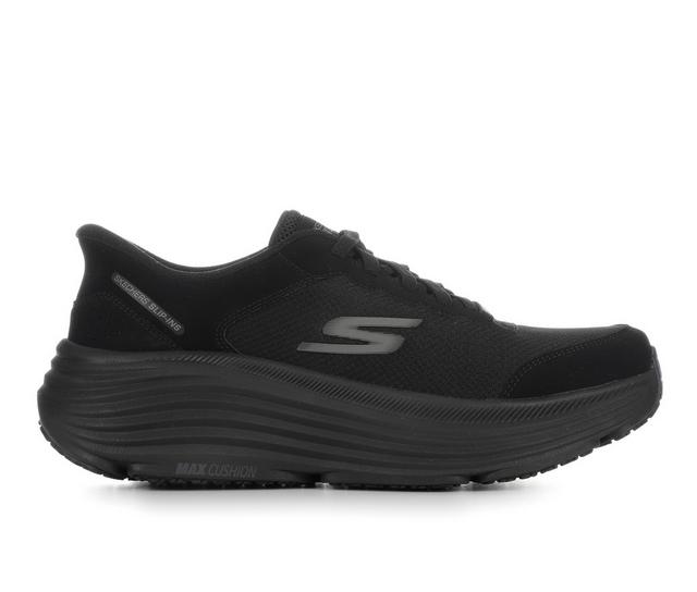 Men's Skechers 220610 Max Cushion Endeavour Slipin Running Shoes in Black color