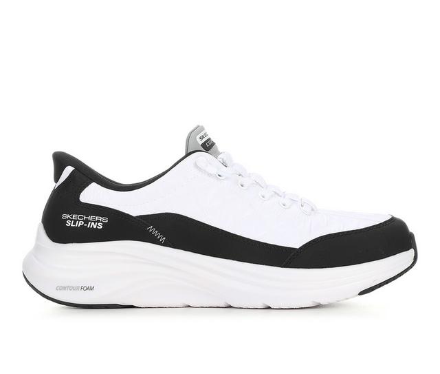 Men's Skechers 232619 Cozy Fit Slip-Ins Walking Shoes in White/Black color