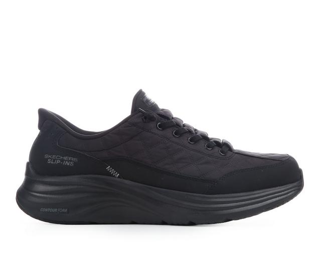 Men's Skechers 232619 Cozy Fit Slip-Ins Walking Shoes in Black/Black color