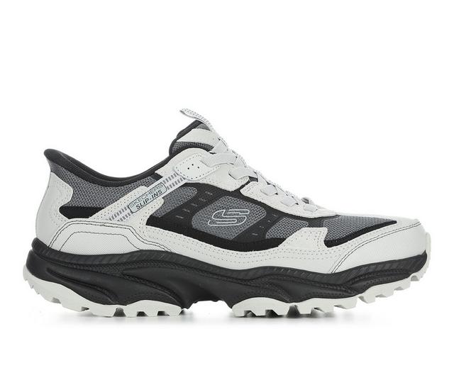 Men's Skechers 237744 Vigor Slip-Ins Trail Running Shoes in Grey/Black color