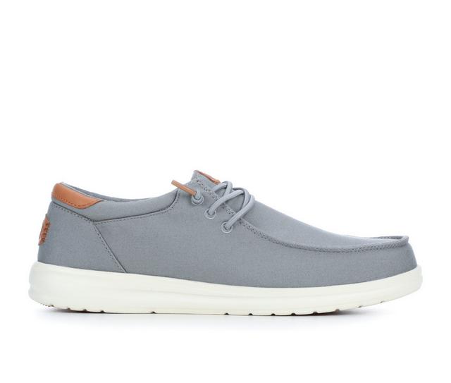 Men's HEYDUDE Paul Canvas Casual Shoes in Grey color
