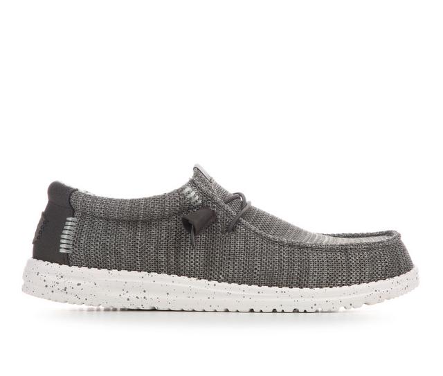 Men's HEYDUDE Wally Stretch Sox Casual Shoes in Tea Leaf color
